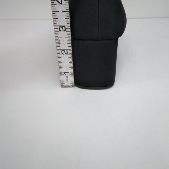 Bruno Magli Black Block Heel Fabric Slip On Pumps Size 10B - Picture 10 of 14
